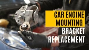 Car engine mounting bracket replacement